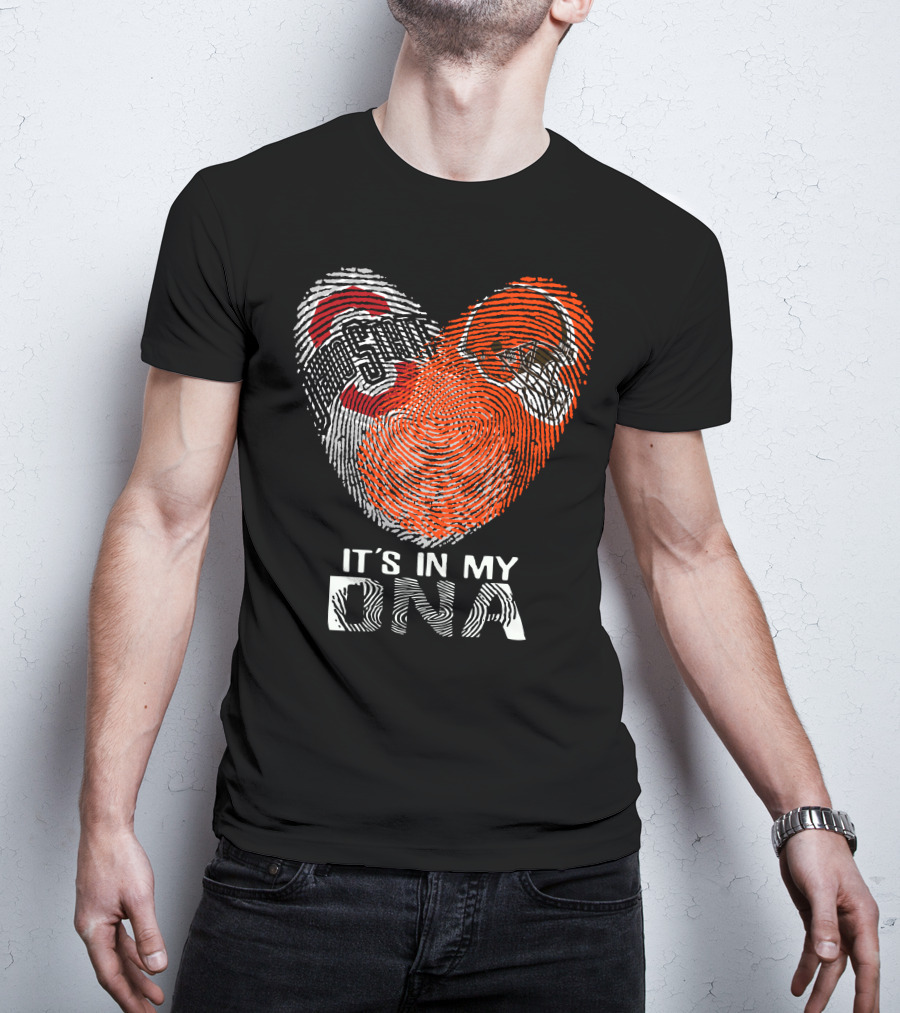 It's In My Dna Cleveland Browns Ohio State Buckeyes T-Shirt