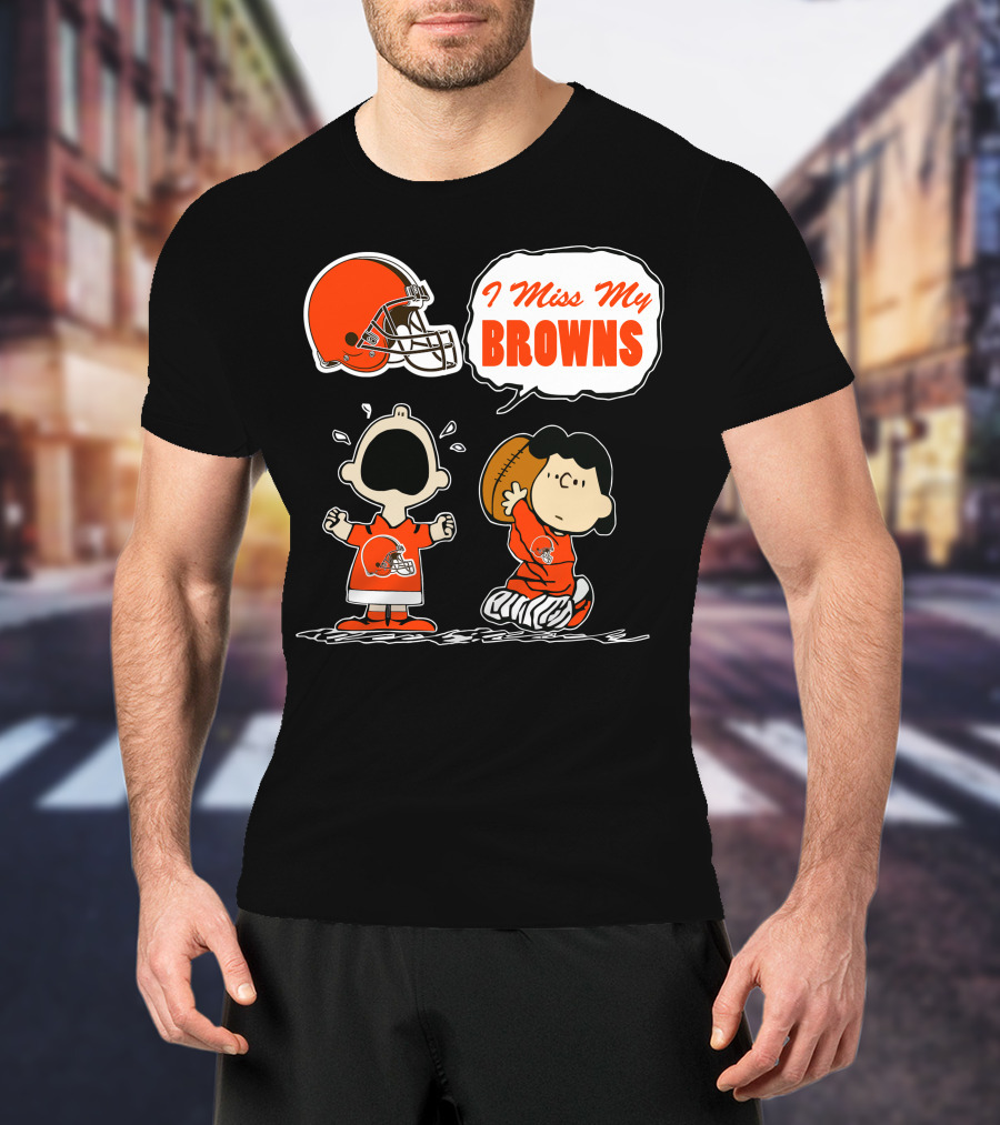 I Miss My Cleveland Browns 67 Football Fan Nostalgia T-Shirt