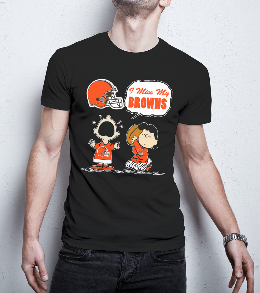 I Miss My Cleveland Browns 67 Football Fan Nostalgia T-Shirt