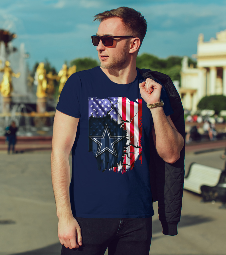 American Flag Dallas Cowboys Star T-Shirt