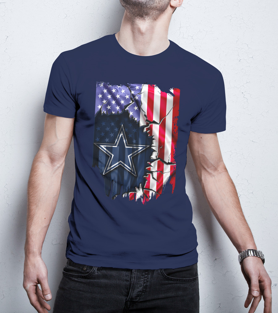 American Flag Dallas Cowboys Star T-Shirt