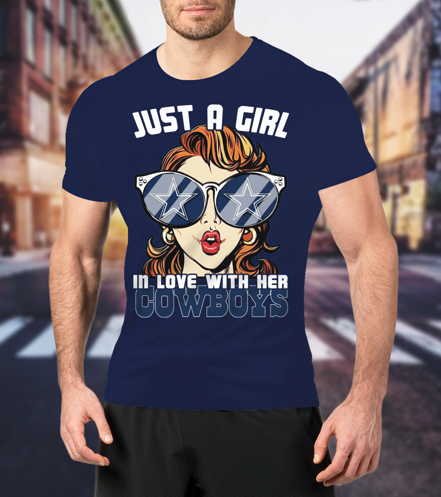 Just A Girl In Love With Her Cowboys T-Shirt