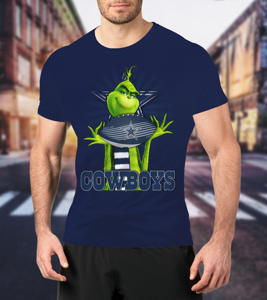 Grinch Dallas Cowboys Football T-Shirt
