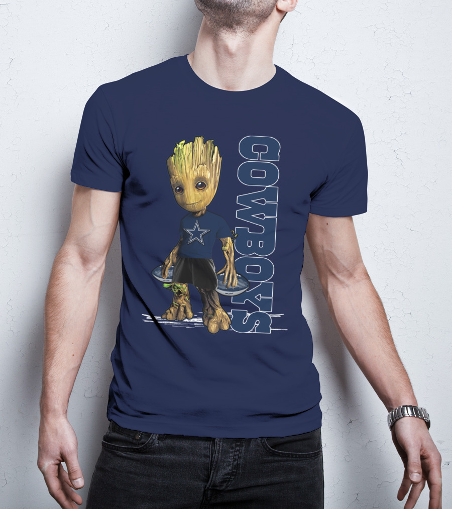Groot Dallas Cowboys Star Fan T-Shirt