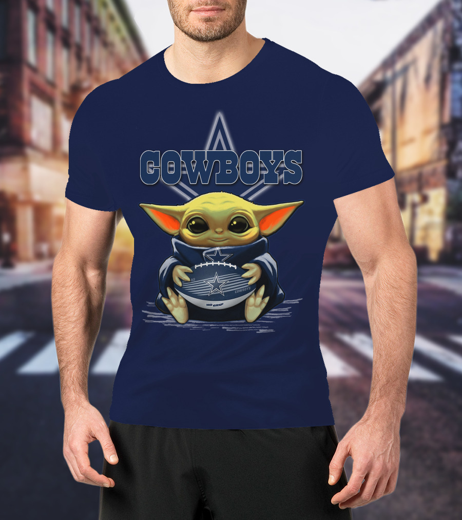 Yoda Cowboys Football Star Wars Dallas Fan Gear T-Shirt