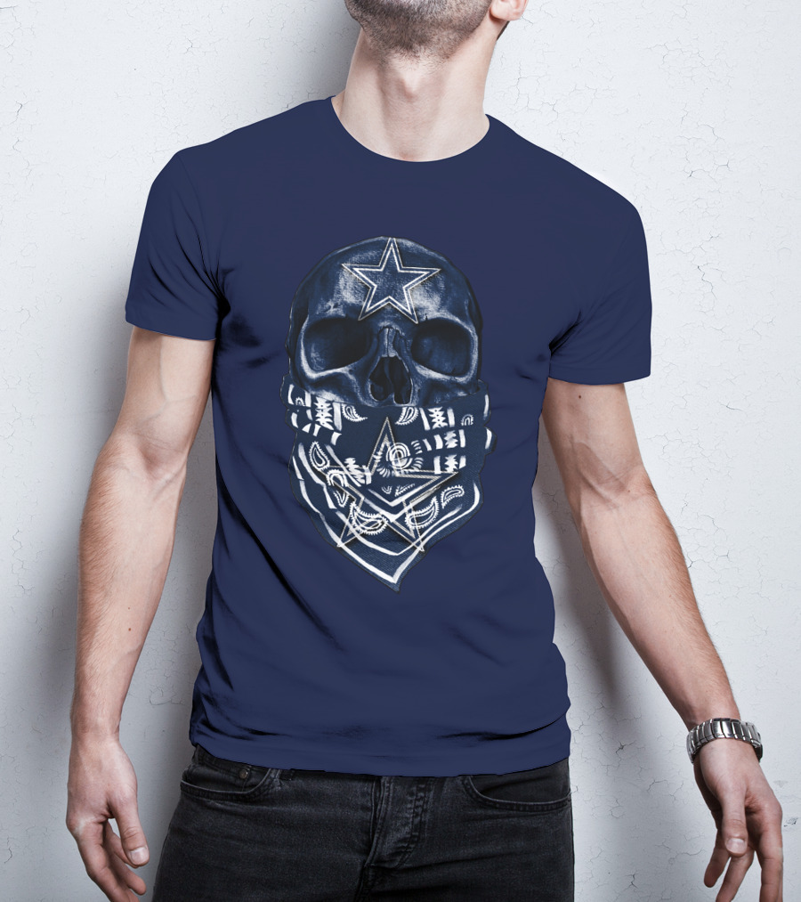 Dallas Cowboys Skull Bandana T-Shirt
