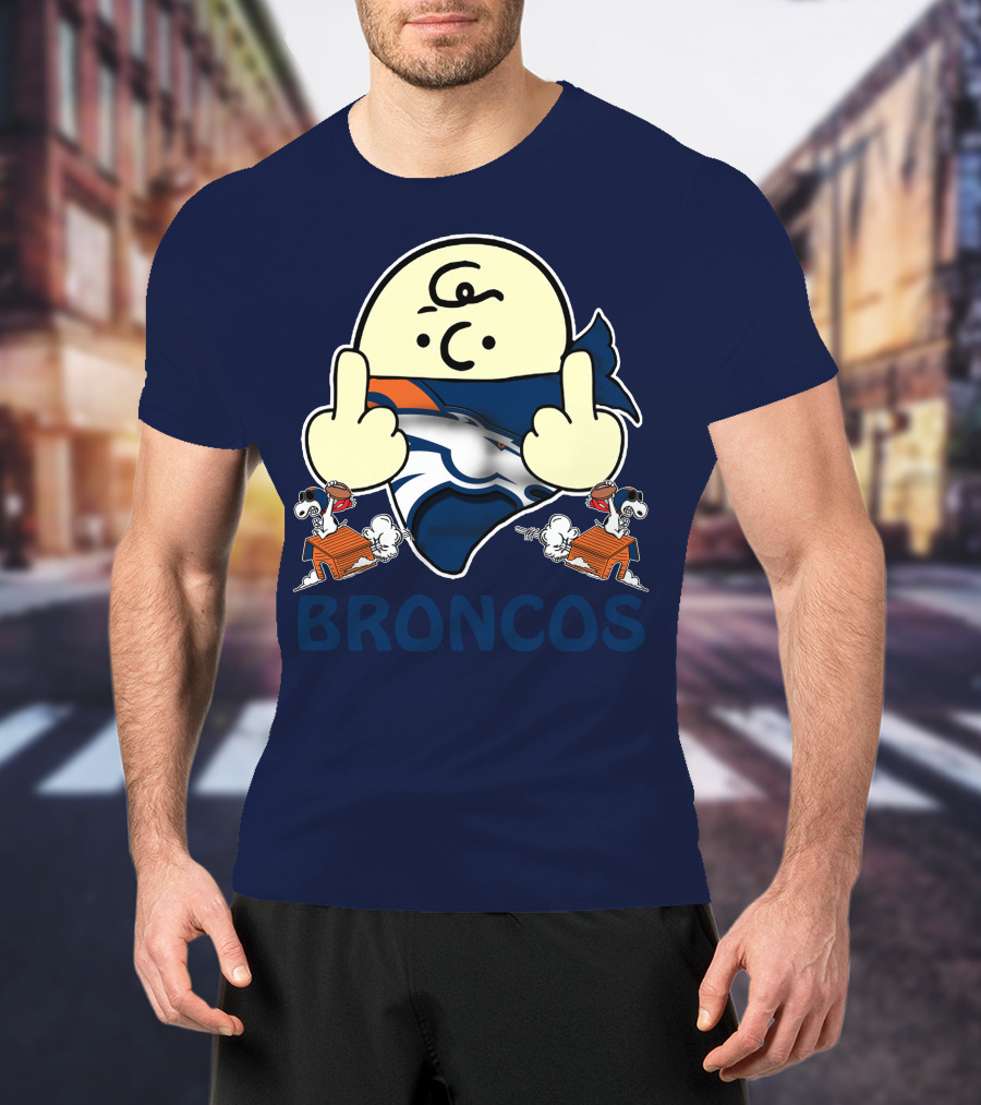 Denver Broncos 28 Iconic Cartoon Characters And Football Team T-Shirt