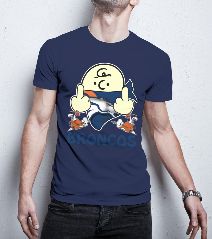 Denver Broncos 28 Iconic Cartoon Characters And Football Team T-Shirt