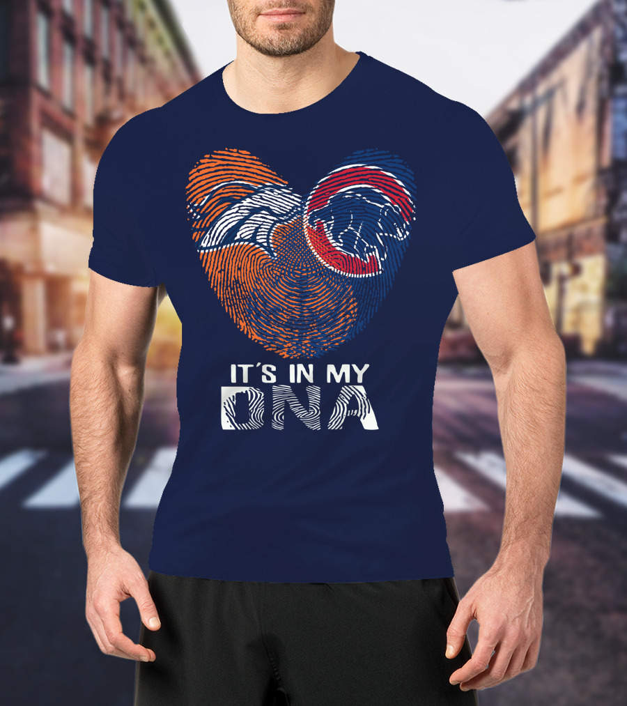 Denver Broncos It's In My Dna Fingerprint T-Shirt