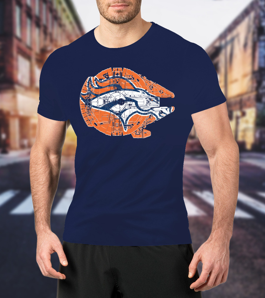 Denver Broncos Star Wars Millennium Falcon T-Shirt