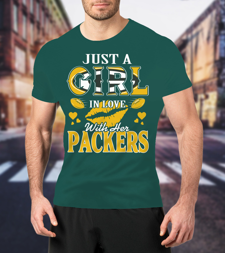 Just A Girl In Love With Her Packers T-Shirt