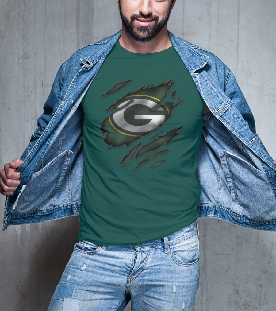 Green Bay Packers Iconic G Logo Tear-Away T-Shirt
