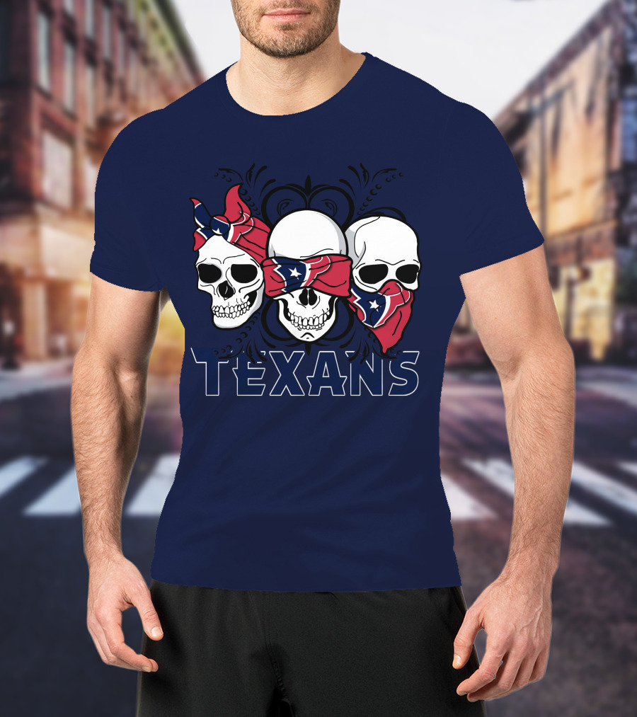 Texans Skull Trio Bandana T-Shirt