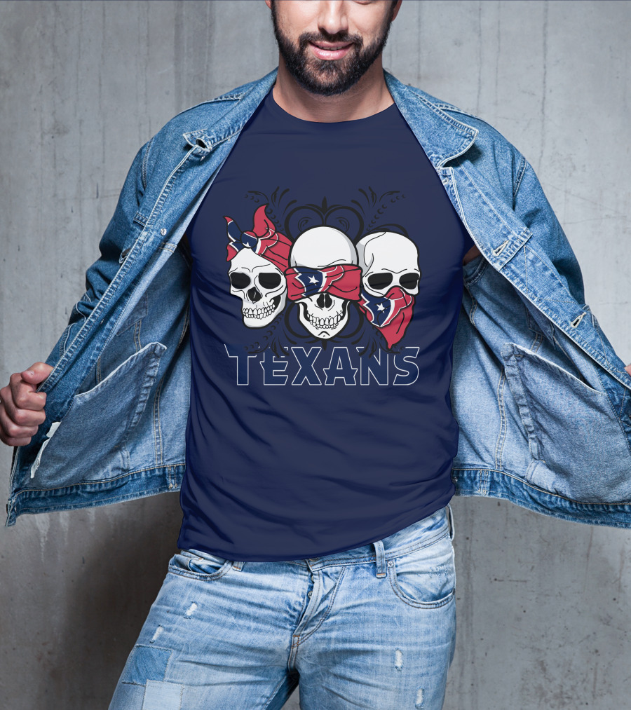Texans Skull Trio Bandana T-Shirt