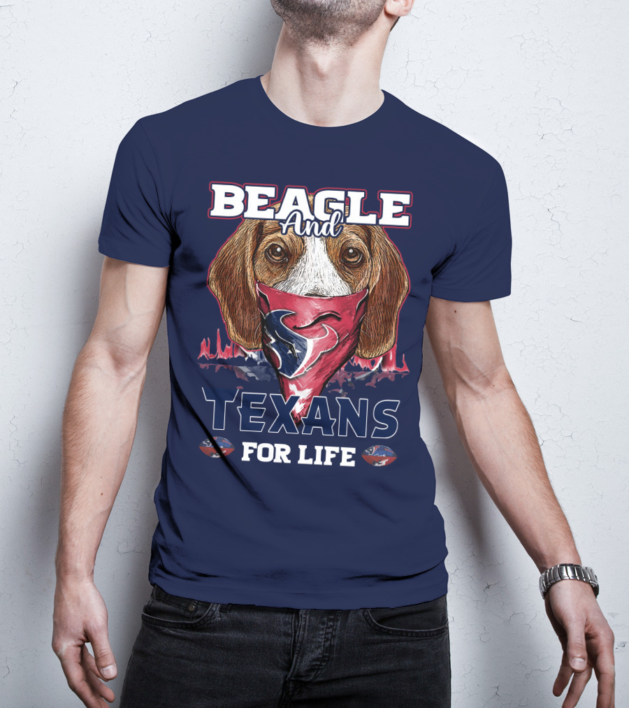 Beagle And Texans For Life T-Shirt