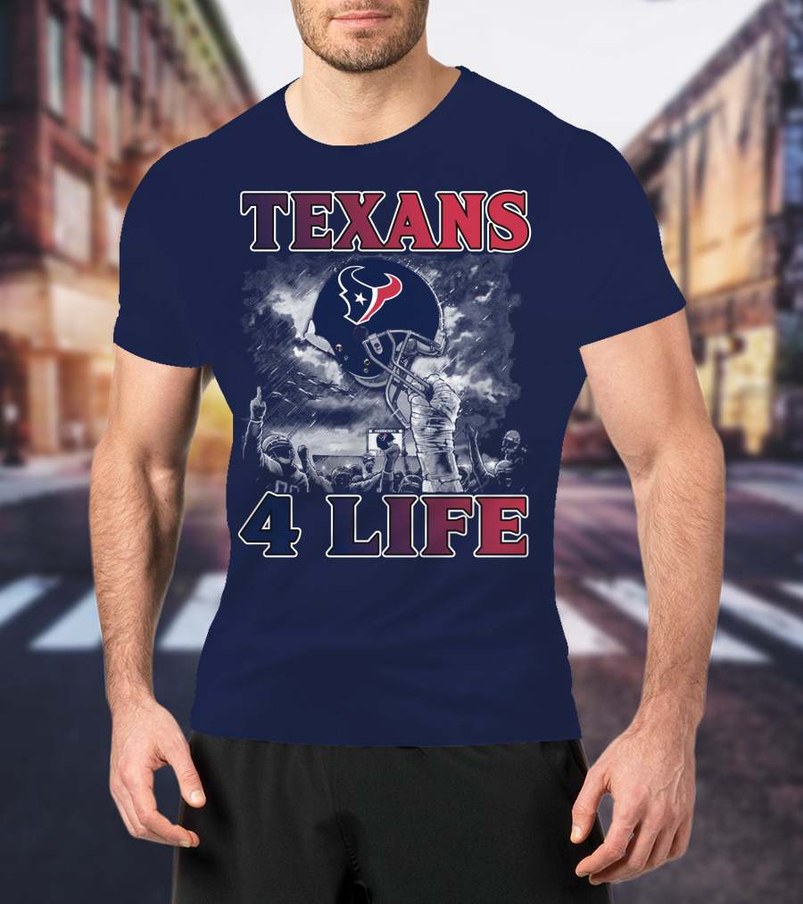Texans 4 Life Helmet Celebration T-Shirt