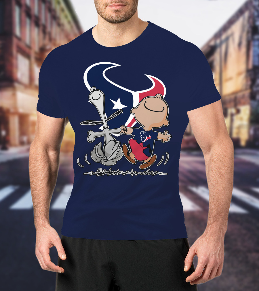 Houston Texans Snoopy And Friends Dance Vui Lòng Không Dùng Peanυts Này T-Shirt