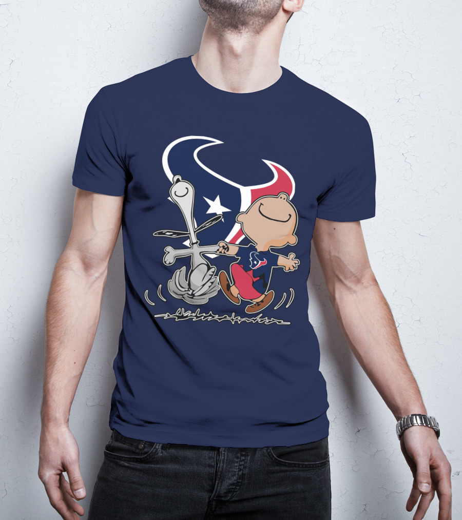 Houston Texans Snoopy And Friends Dance Vui Lòng Không Dùng Peanυts Này T-Shirt