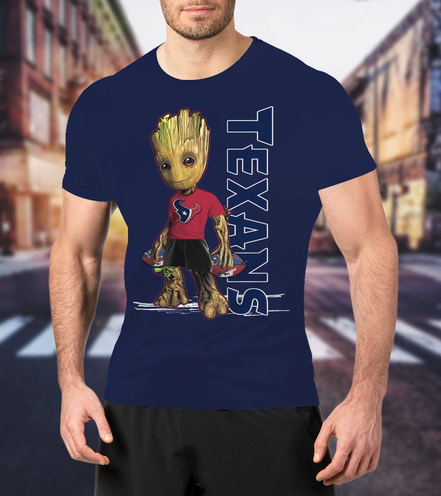 Groot Houston Texans NFL Team Fan Mascot T-Shirt
