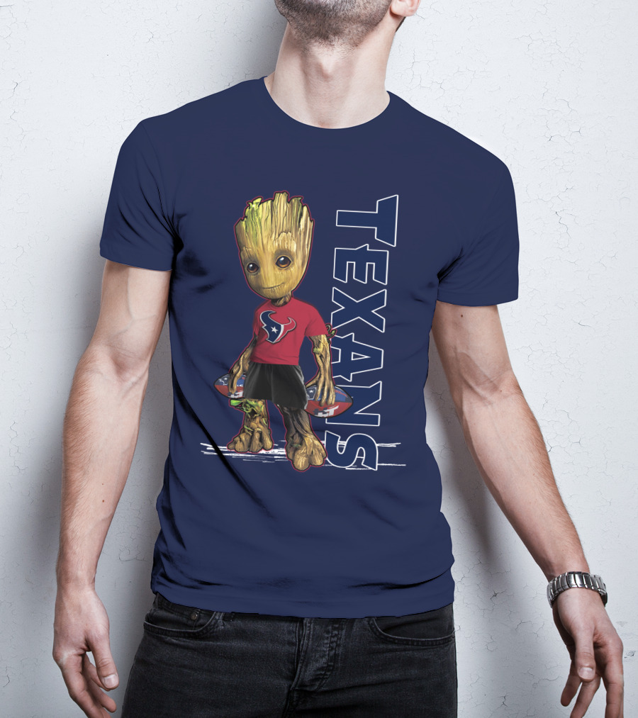 Groot Houston Texans NFL Team Fan Mascot T-Shirt