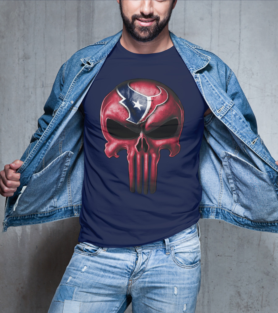Punisher Skull Houston Texans T-Shirt