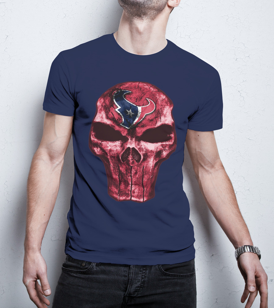 Houston Texans Skull Emblem T-Shirt