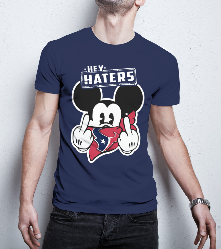 Hey Haters Mick Houston Texans Bandana Display T-Shirt