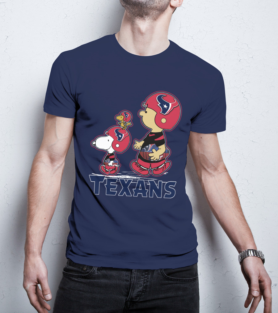 Houston Texans Snpfootball Cartoon Characters T-Shirt