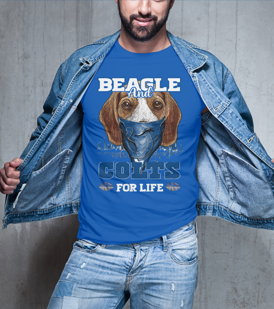 Beagle And Colts For Life Indianapolis Colts T-Shirt