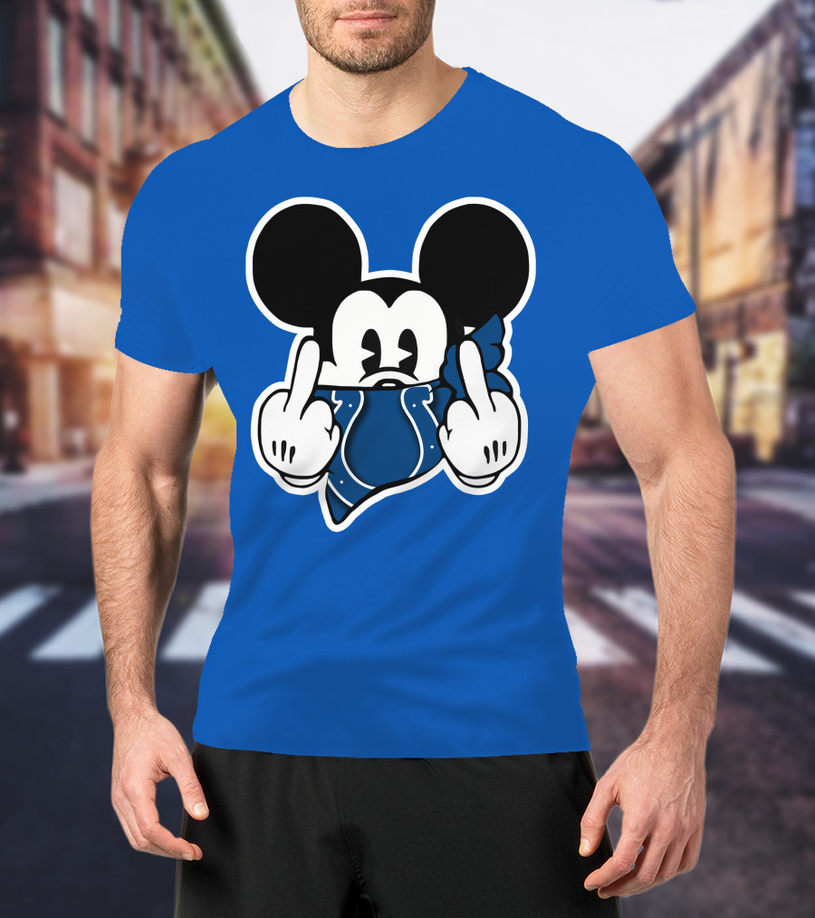 Mickey Mouse Indianapolis Colts Bandana Fan T-Shirt