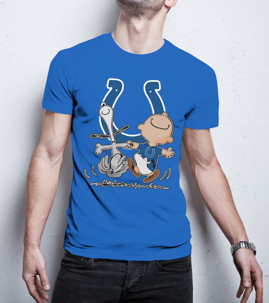 Indianapolis Colts Snoopy And Charlie Brown Dancing T-Shirt