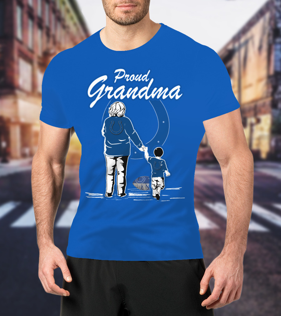 Proud Grandma Indianapolis Colts Fan Connection Commitment T-Shirt