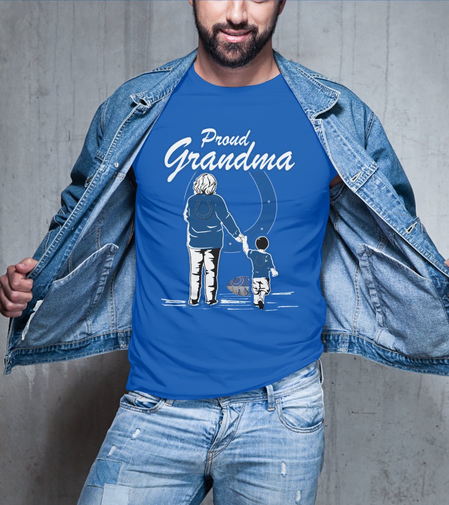 Proud Grandma Indianapolis Colts Fan Connection Commitment T-Shirt