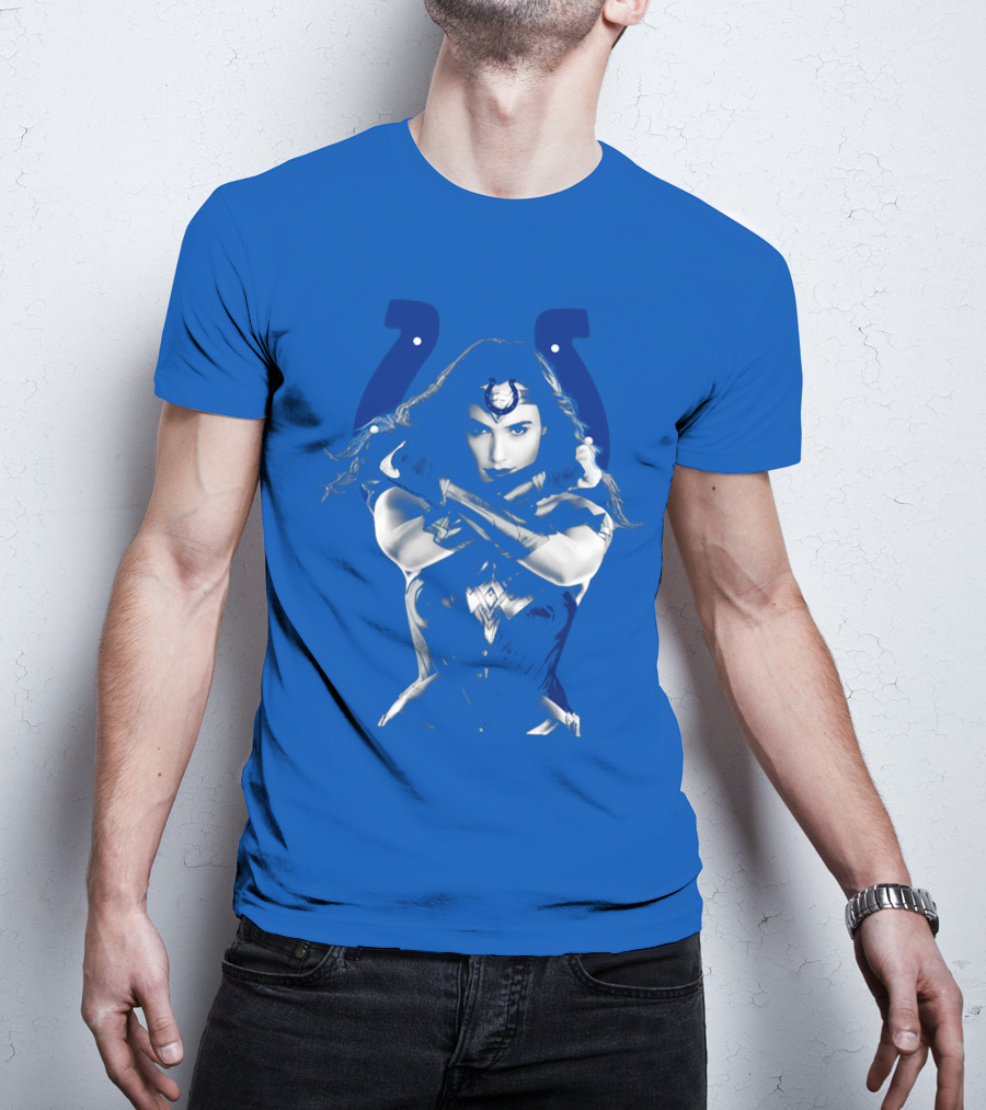 Indianapolis Colts 63 Wonder Woman Logo T-Shirt