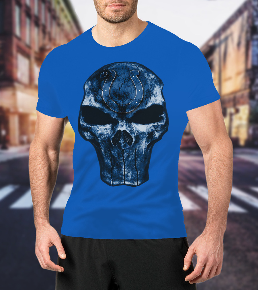 Skull Indianapolis Colts T-Shirt