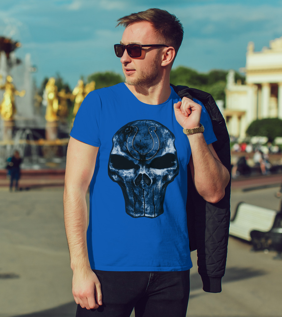 Skull Indianapolis Colts T-Shirt