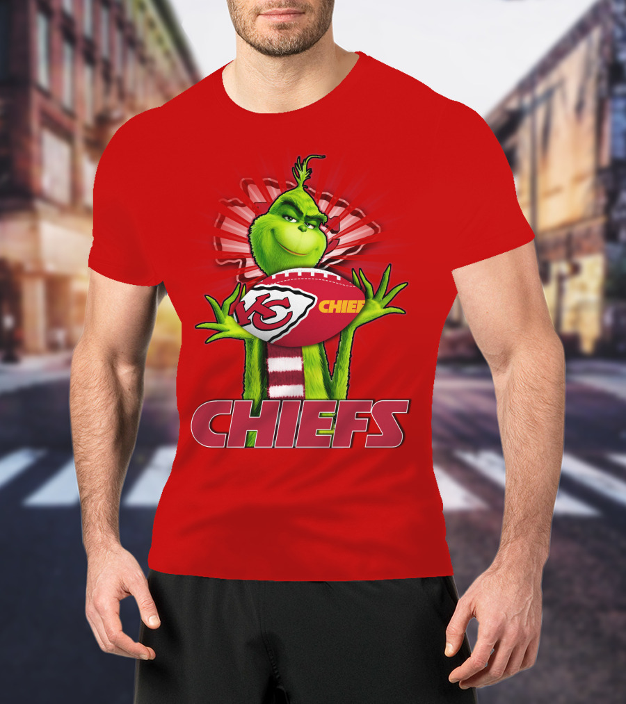 Grinch Chiefs Football KC T-Shirt
