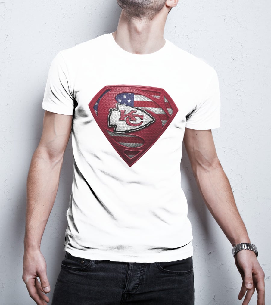 Kansas City Chiefs Super Shield American Flag SPM T-Shirt