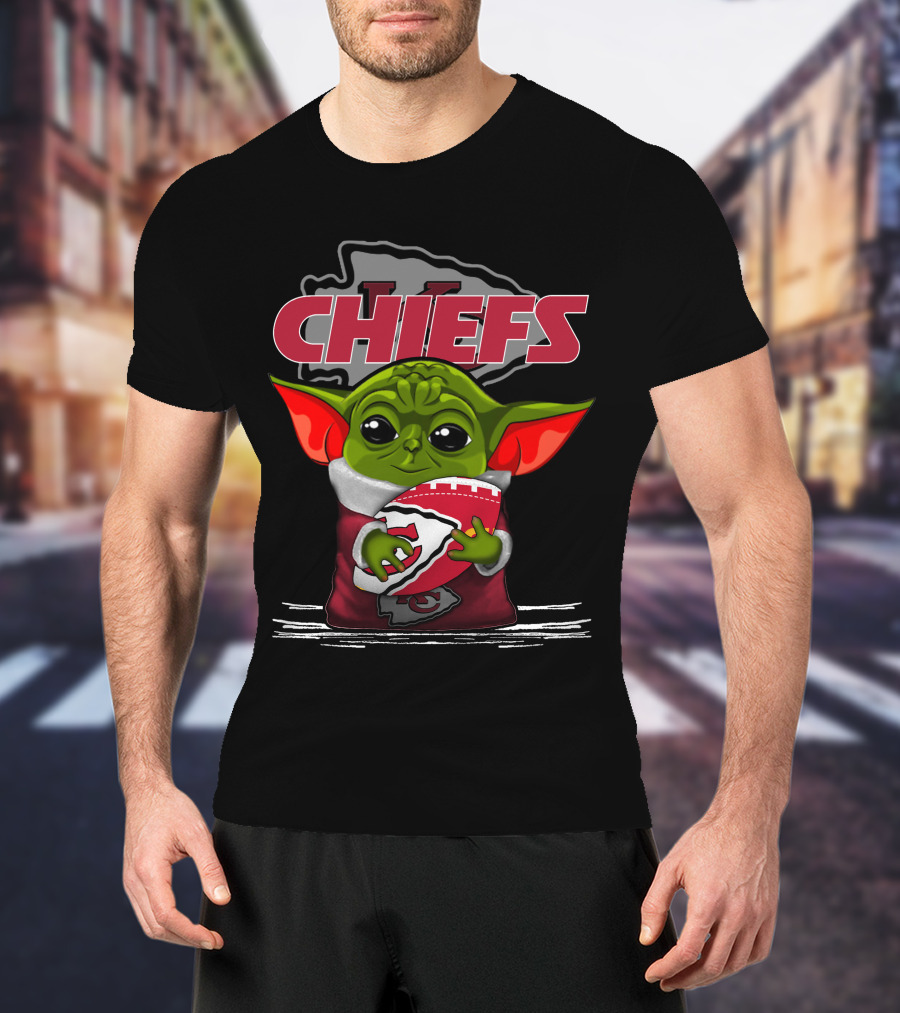 Yoda Chiefs Kansas City Football Fan T-Shirt