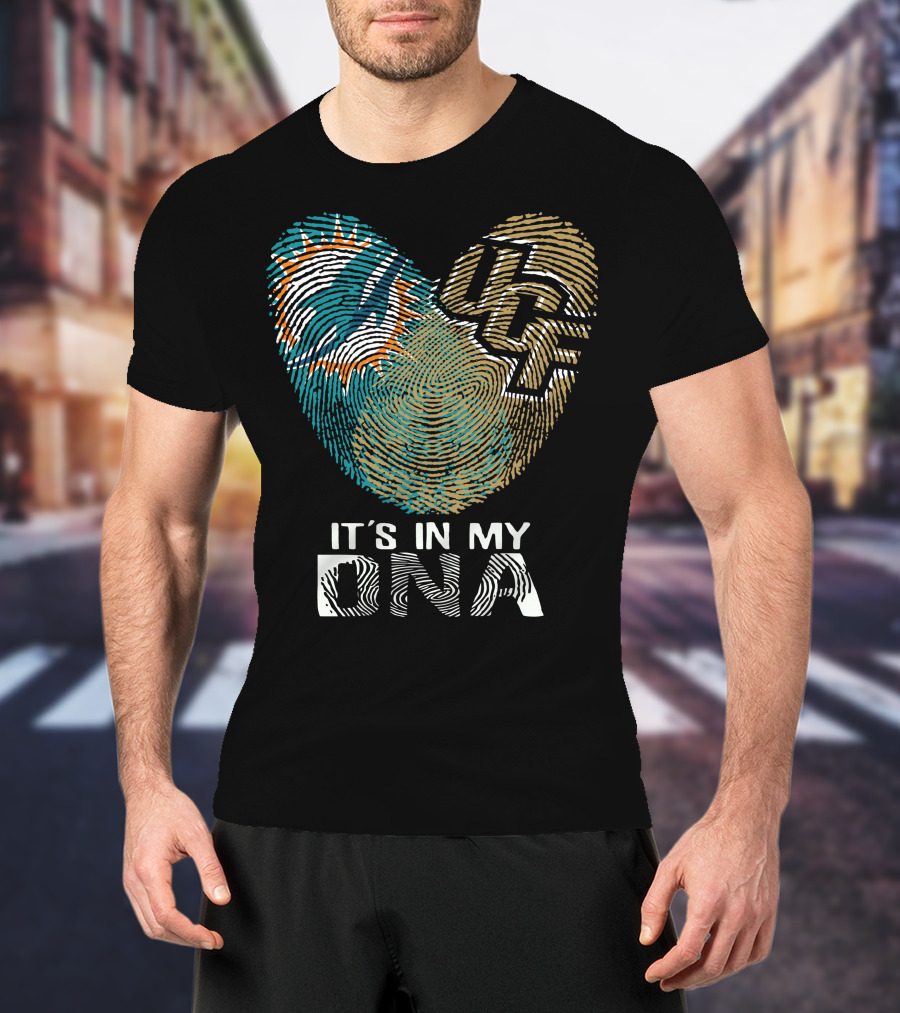 Miami Dolphins Ucf It's In My Dna T-Shirt