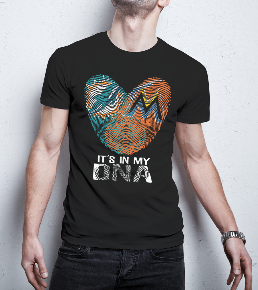 Miami Dolphins Marlins It's In My Dna T-Shirt