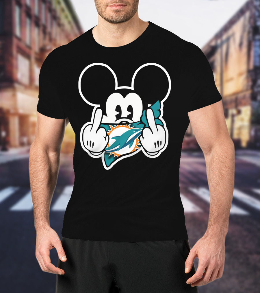 Miami Dolphins 63 Mickey Mouse T-Shirt