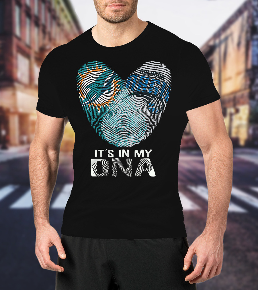 Miami Dolphins Orlando Magic It's In My Dna T-Shirt