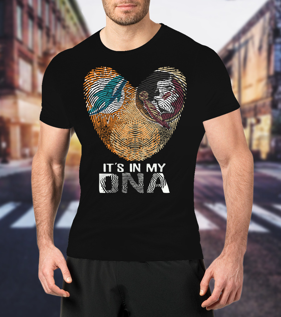 Miami Dolphins Seminoles It's In My Dna T-Shirt