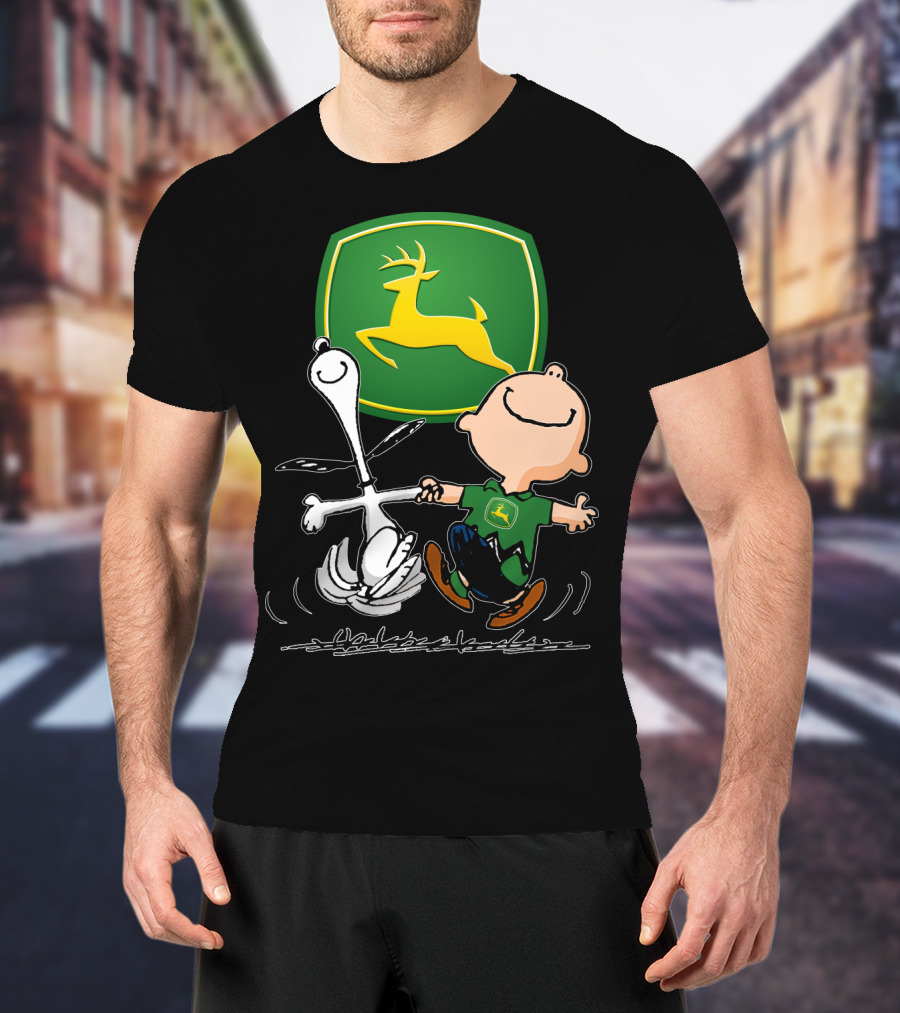 Snoopy Dance JD John Deere Peanuts T-Shirt