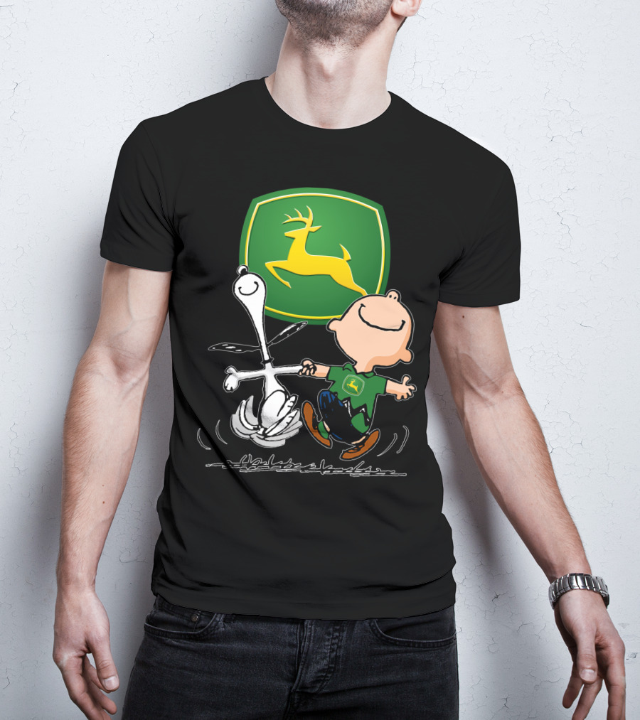 Snoopy Dance JD John Deere Peanuts T-Shirt