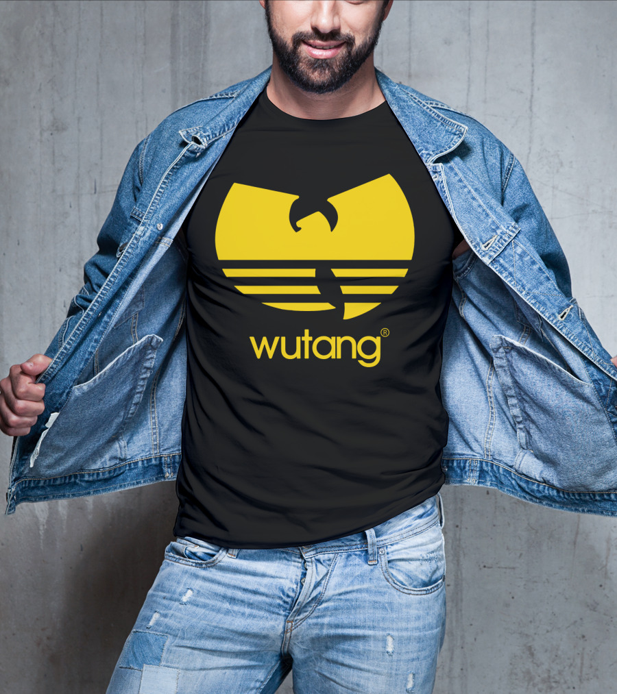 Wutang Yellow Iconic Symbol And Text T-Shirt