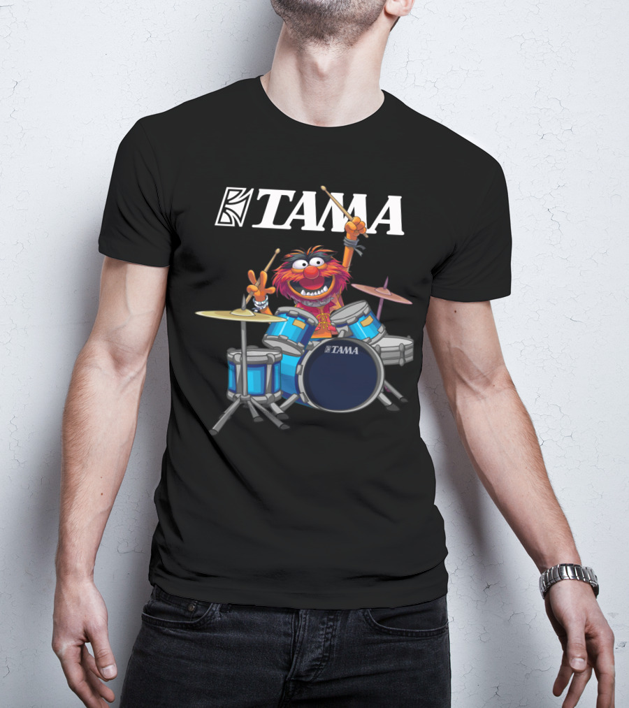 The Muppets Animal Tama Drums Enthusiastic Drumming Muppet T-Shirt