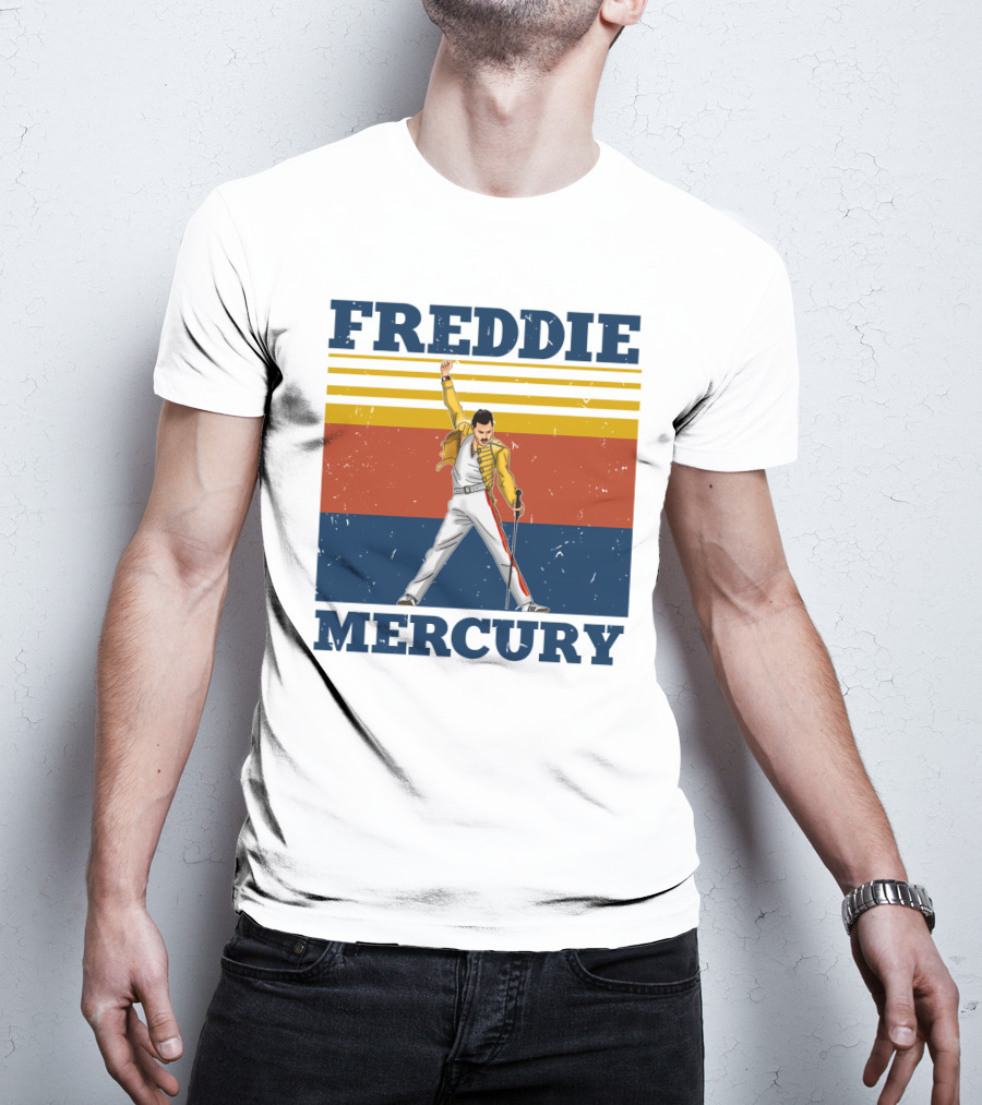 FREDDIE MERCURY Yellow Jacket T-Shirt