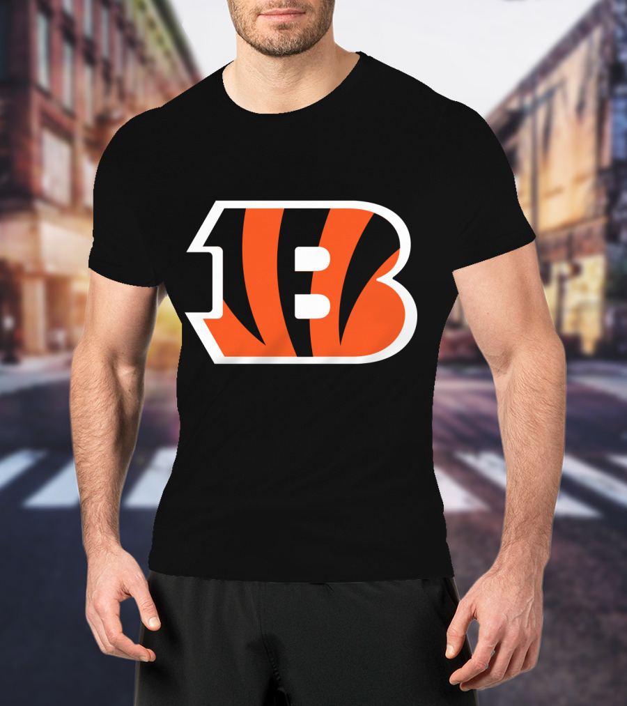 Cincinnati Bengals Striped B T-Shirt